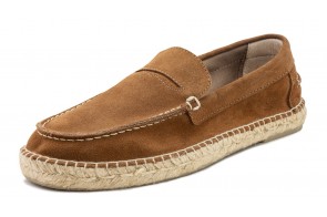Espadrile Natural World, Piele Intoarsa, model 8192, Maro