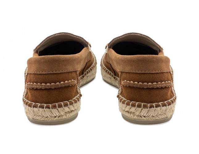 Espadrile Natural World, Piele Intoarsa, model 8192, Maro
