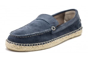 Espadrile Natural World, Piele Intoarsa, model 8192, Albastru Marin