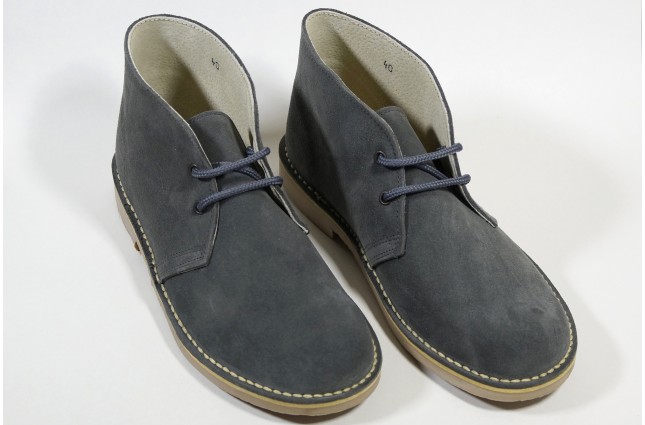 Ghete Safari, piele intoarsa Gri