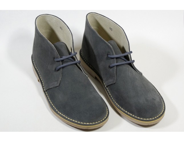 Ghete Safari, piele intoarsa Gri