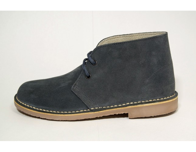 Ghete Safari, piele intoarsa Gri