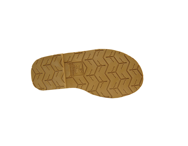 Sandale Avarca Rafie Maro, piele naturala 