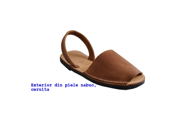 Sandale Avarca Maro din piele naturala 