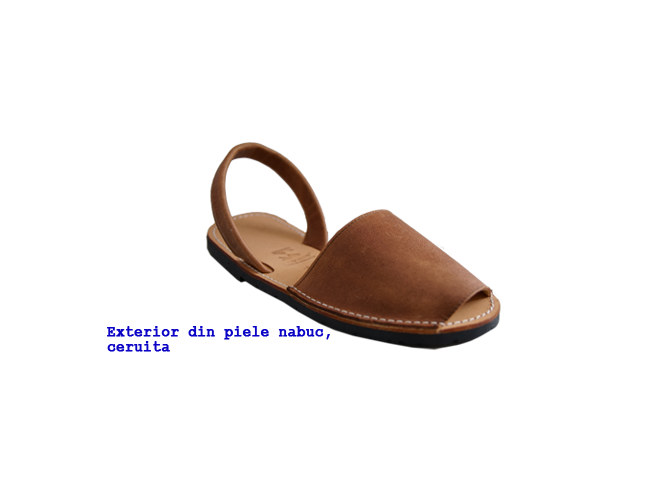 Sandale Avarca Maro din piele naturala 